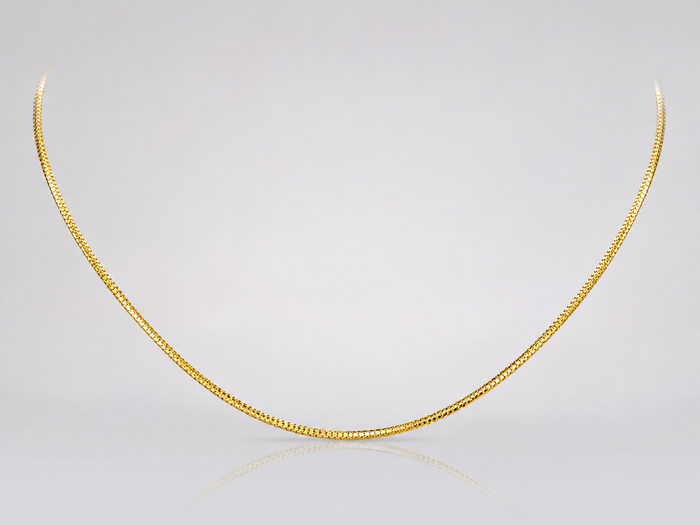 Golden Structured Collar Choker Necklace