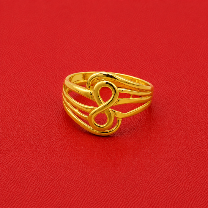 Golden Infinity Swirl Multi-Band Ring