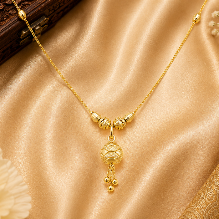 Golden Traditional Mani Drop Mangalsutra