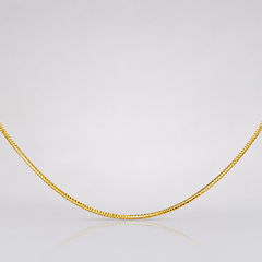 Golden Flat Band Collar Choker
