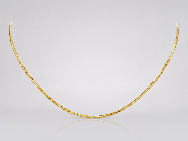 Golden Flat Band Collar Choker