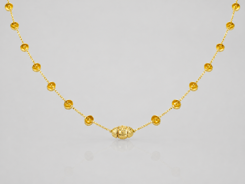 Golden Bead Station Mani Mangalsutra – view 2
