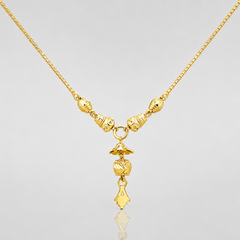 Golden Tiered Mani Drop Mangalsutra – view 2
