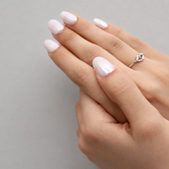 Silver Twin Pave Swan Heart Ring – view 4