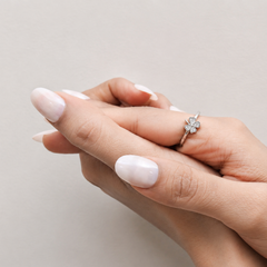 Silver Pave Four-Leaf Clover Ring – view 4
