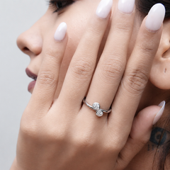 Silver Twin Pave Disc Ring – view 4