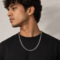 Silver Classic Curb Chain for Men