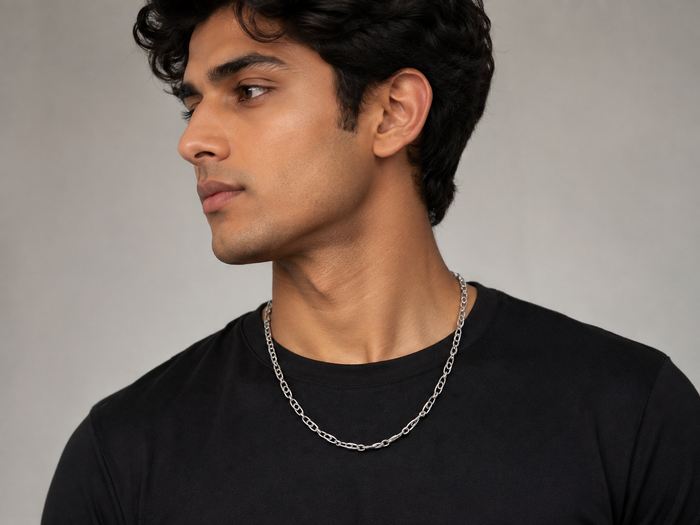 Silver Slim Figaro Chain