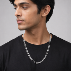 Silver Figaro Chain for Men