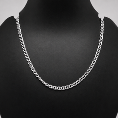 Silver Flat Mariner Link Chain