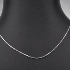 Silver Slim Box Link Chain