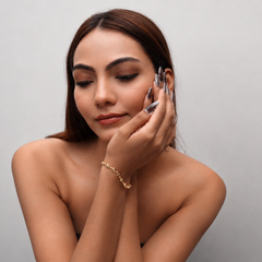 Golden Petite Openwork Link Bracelet – view 2