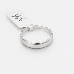 Silver Plain Polished Wide Band – view 4