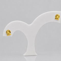 Golden Mini Spiral Studs
