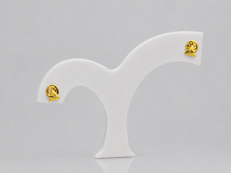 Golden Mini Spiral Studs