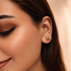 Golden Mini Spiral Studs – view 2