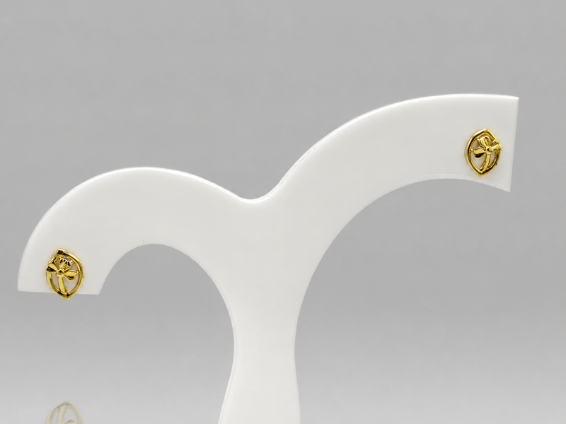 Golden Mini Knot Studs