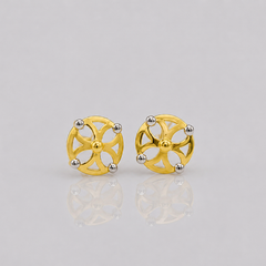 Two-Tone Golden Openwork Wheel Studs