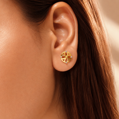 Two-Tone Golden Openwork Wheel Studs – view 2