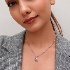 Silver Pave Wing Swirl Pendant – view 4