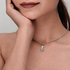 Silver Pave Dragonfly Pendant – view 4
