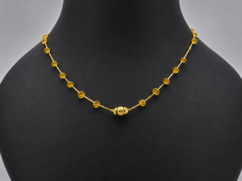 Golden Bead Station Mani Mangalsutra – view 3