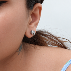 Silver Pave Elephant Studs – view 3